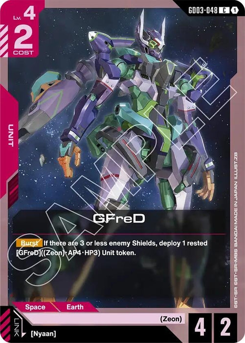 Image for GFreD (GD03-048) (GD03-048) [Steel Requiem] - Gundam Card Game