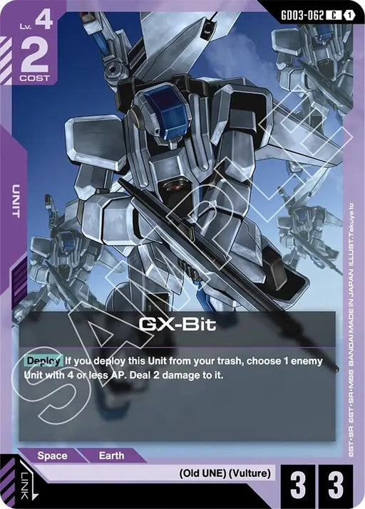 Image for GX-Bit (GD03-062) [Steel Requiem] - Gundam Card Game