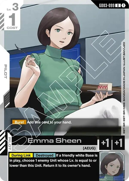 Image for Emma Sheen (GD03-099) [Steel Requiem] - Gundam Card Game