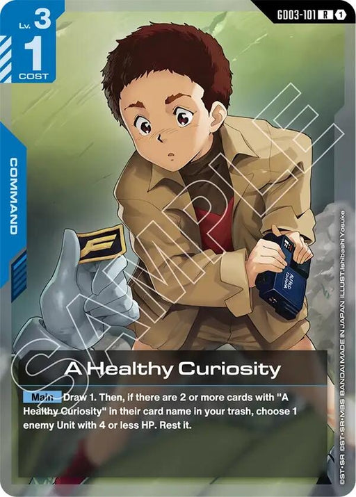 Image for A Healthy Curiosity (GD03-101) (Holofoil) [Steel Requiem] - Gundam Card Game