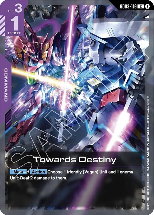 Image for Towards Destiny (GD03-116) [Steel Requiem] - Gundam Card Game