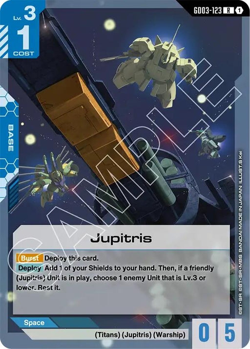 Image for Jupitris (GD03-123) (Holofoil) [Steel Requiem] - Gundam Card Game