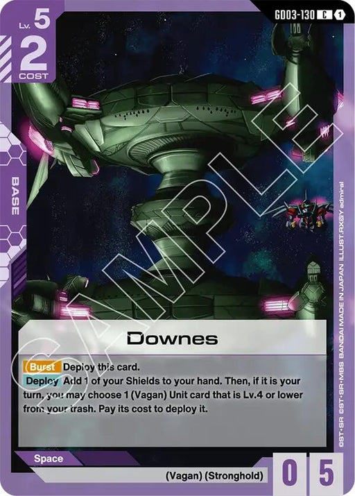 Image for Downes (GD03-130) [Steel Requiem] - Gundam Card Game