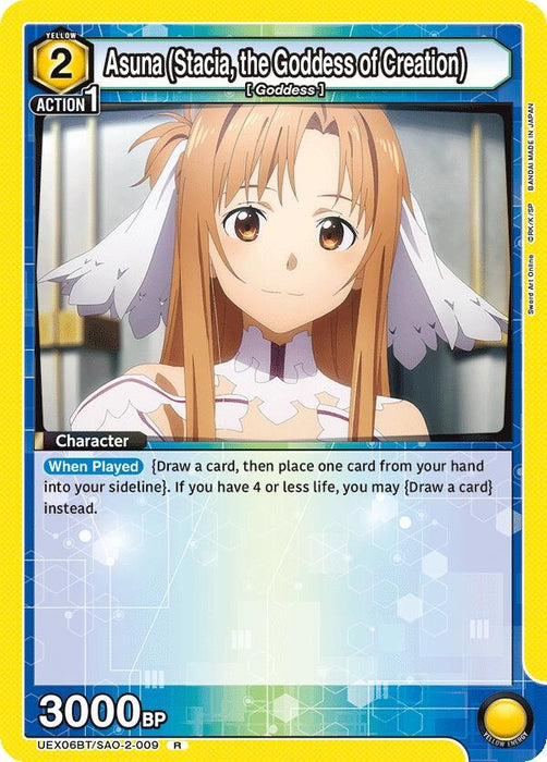 Asuna (Stacia, the Goddess of Creation) (UEX06BT/SAO-2-009) (Foil) [UEX06BT: Sword Art Online Vol.2]