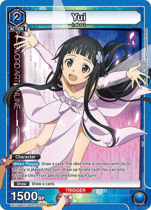 Yui (022) (UEX06BT/SAO-2-022) (Foil) [UEX06BT: Sword Art Online Vol.2]