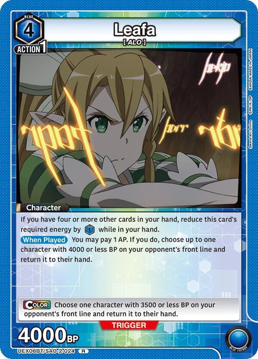 Leafa (024) (UEX06BT/SAO-2-024) (Foil) [UEX06BT: Sword Art Online Vol.2]