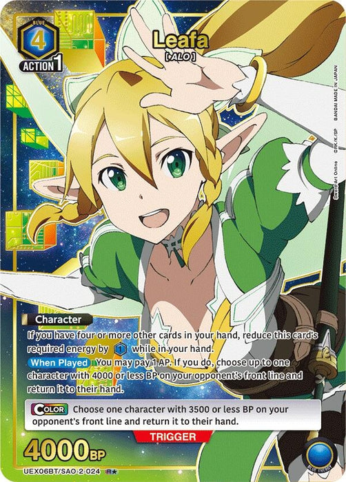 Leafa (024) (R*) (UEX06BT/SAO-2-024) (Foil) [UEX06BT: Sword Art Online Vol.2]