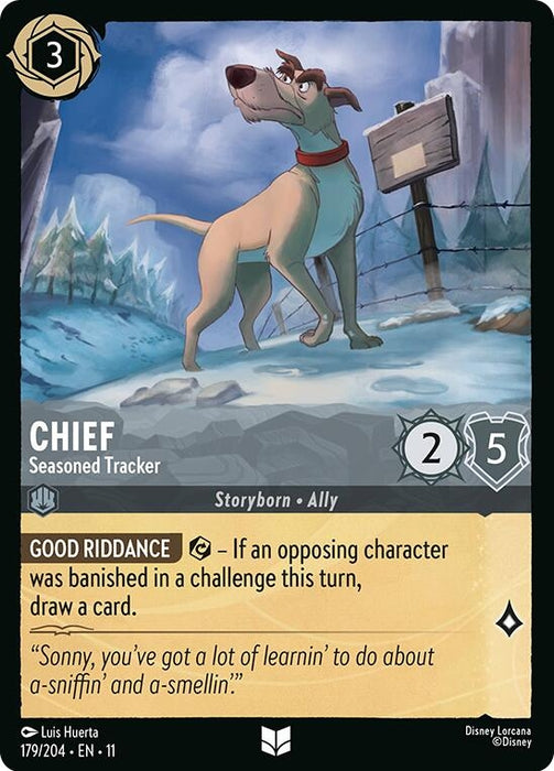 Image for Chief - Seasoned Tracker (179/204) [Winterspell] - Disney Lorcana