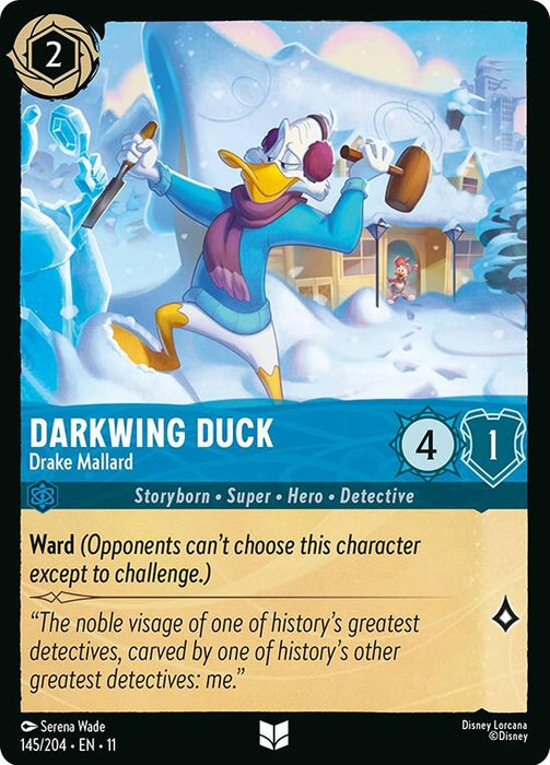 Image for Darkwing Duck - Drake Mallard (145/204) [Winterspell] - Disney Lorcana
