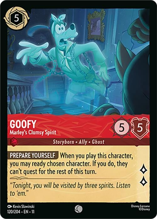 Image for Goofy - Marley's Clumsy Spirit (120/204) (Cold Foil) [Winterspell] - Disney Lorcana