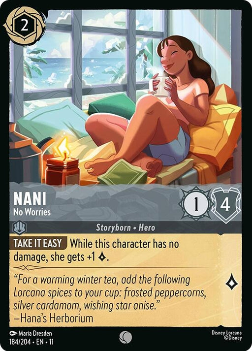 Image for Nani - No Worries (184/204) [Winterspell] - Disney Lorcana