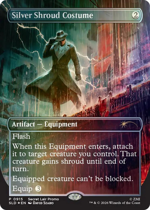 Image for Silver Shroud Costume (915) (Foil) [Secret Lair Drop Series] - Magic: The Gathering
