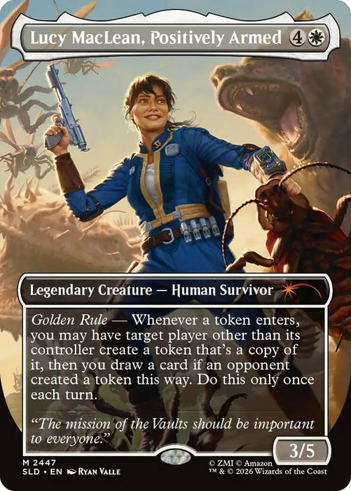 Image for Lucy MacLean, Positively Armed (2447) (Foil) [Secret Lair Drop Series] - Magic: The Gathering
