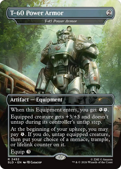 Image for T-60 Power Armor - T-45 Power Armor (2452) (Foil) [Secret Lair Drop Series] - Magic: The Gathering