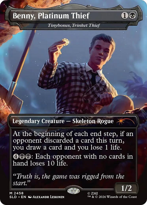 Image for Benny, Platinum Thief - Tinybones, Trinket Thief (2458) (Foil) [Secret Lair Drop Series] - Magic: The Gathering