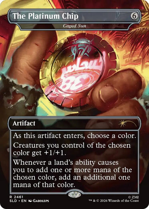 Image for The Platinum Chip - Caged Sun (2461) [Secret Lair Drop Series] - Magic: The Gathering