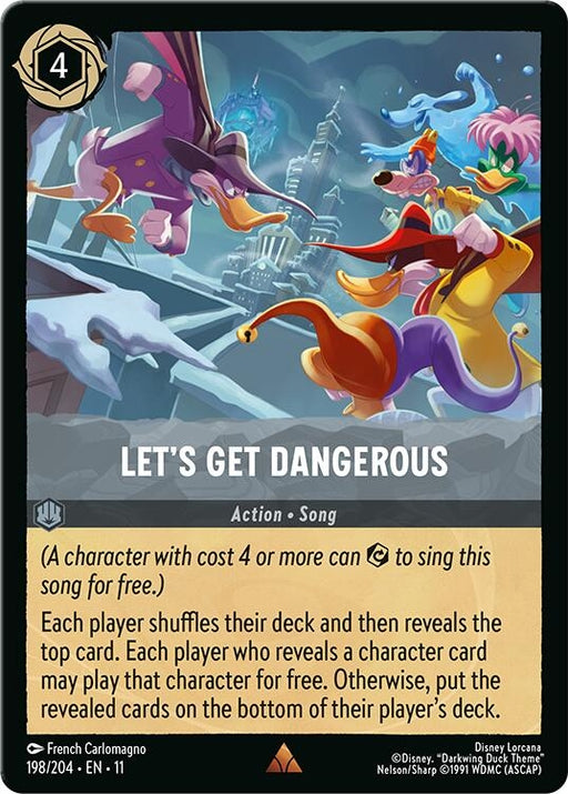 Image for Let's Get Dangerous (198/204) (Cold Foil) [Winterspell] - Disney Lorcana