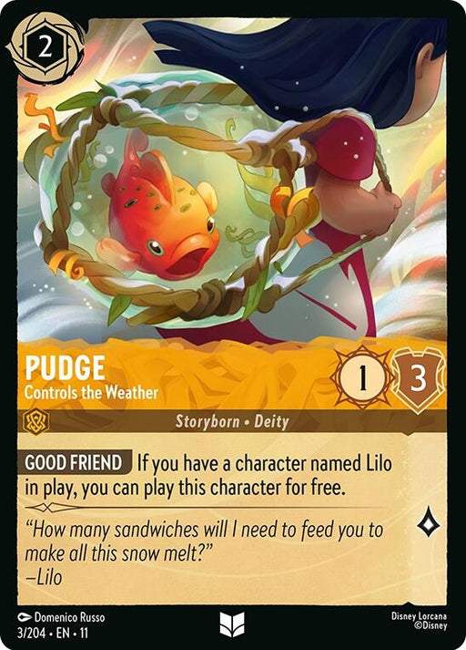 Image for Pudge - Controls the Weather (3/204) [Winterspell] - Disney Lorcana