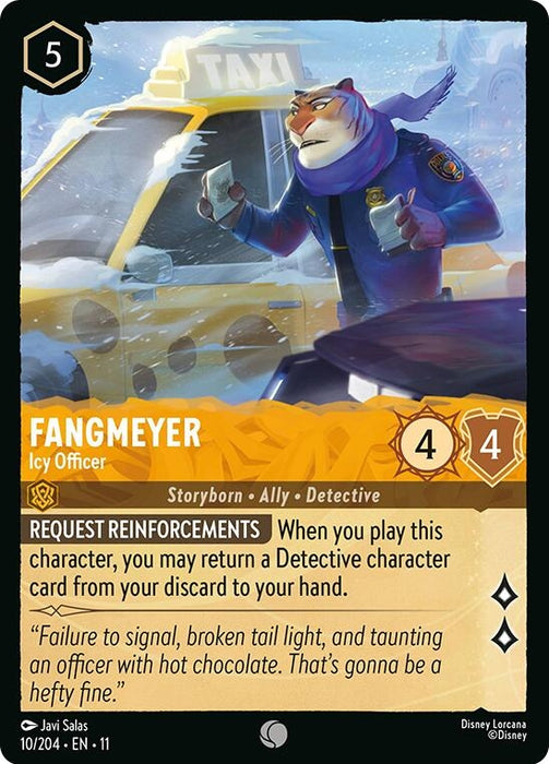 Image for Fangmeyer - Icy Officer (10/204) (Cold Foil) [Winterspell] - Disney Lorcana