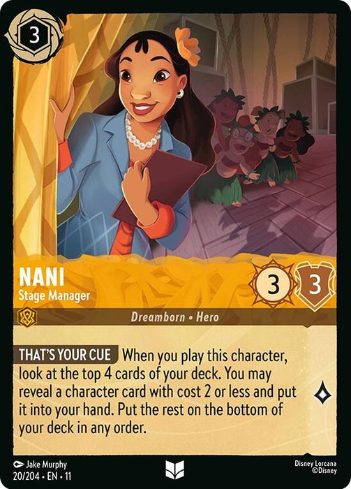Image for Nani - Stage Manager (20/204) [Winterspell] - Disney Lorcana