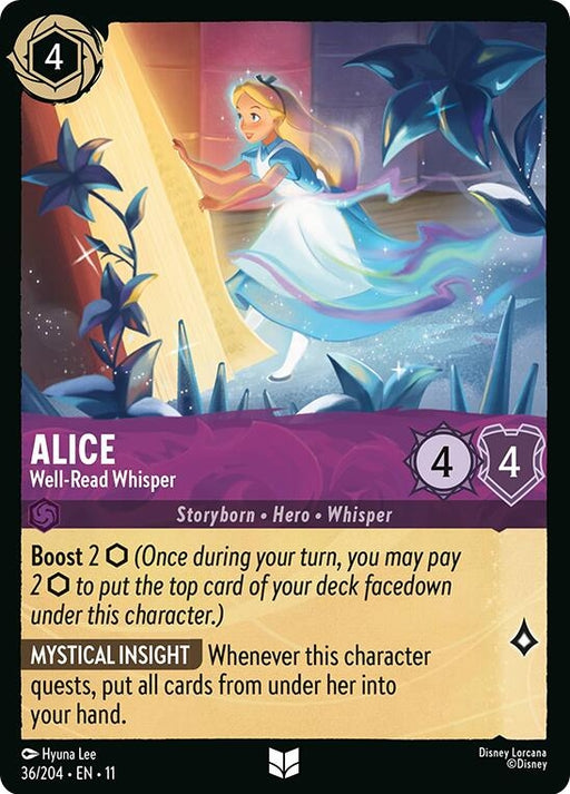 Image for Alice - Well-Read Whisper (36/204) (Cold Foil) [Winterspell] - Disney Lorcana