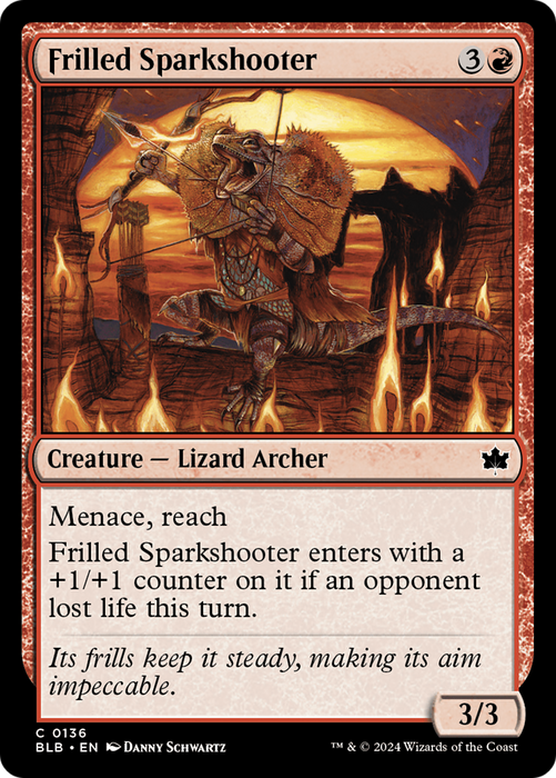 Frilled Sparkshooter [BLB-136] Foil - Bloomburrow