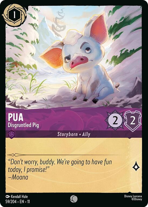 Image for Pua - Disgruntled Pig (59/204) [Winterspell] - Disney Lorcana
