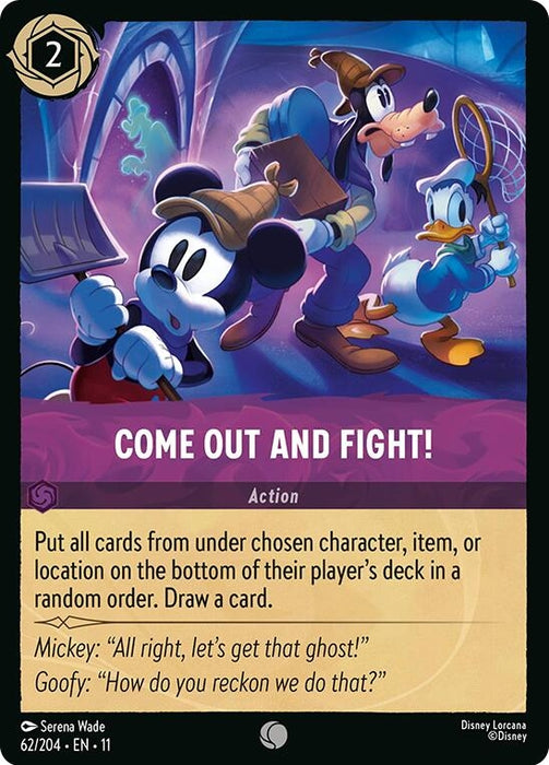 Image for Come Out and Fight! (62/204) (Cold Foil) [Winterspell] - Disney Lorcana