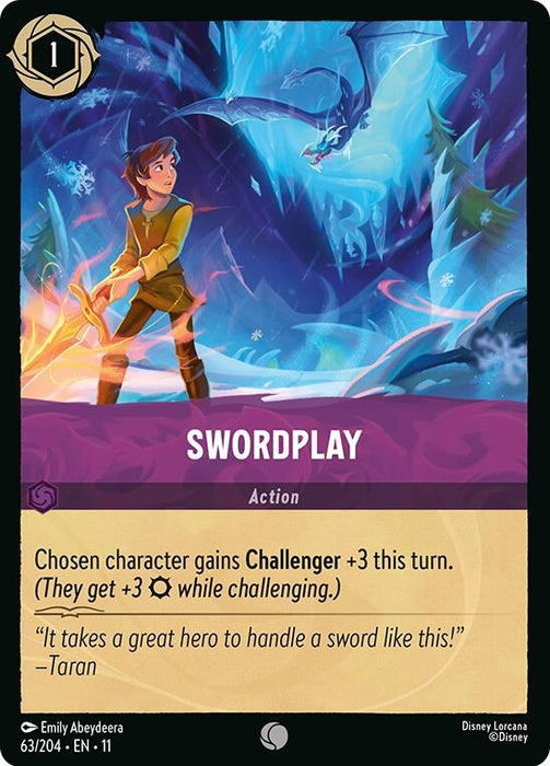Image for Swordplay (63/204) (Cold Foil) [Winterspell] - Disney Lorcana