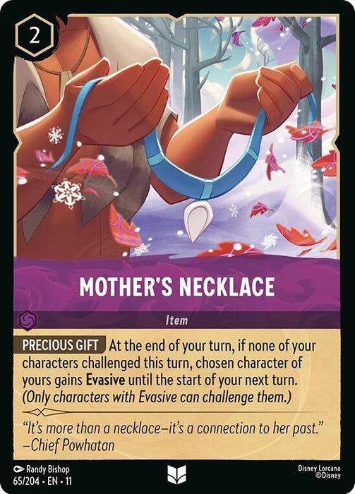 Image for Mother's Necklace (65/204) [Winterspell] - Disney Lorcana