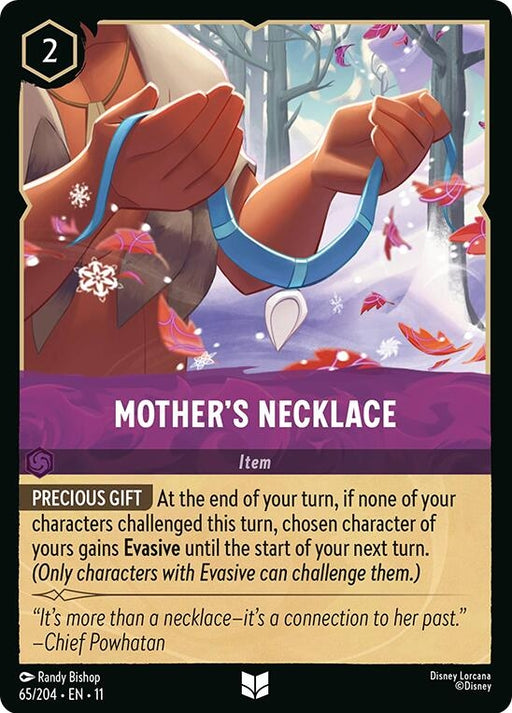 Image for Mother's Necklace (65/204) [Winterspell] - Disney Lorcana
