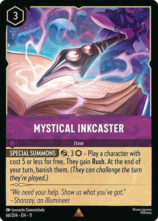 Image for Mystical Inkcaster (66/204) (Cold Foil) [Winterspell] - Disney Lorcana