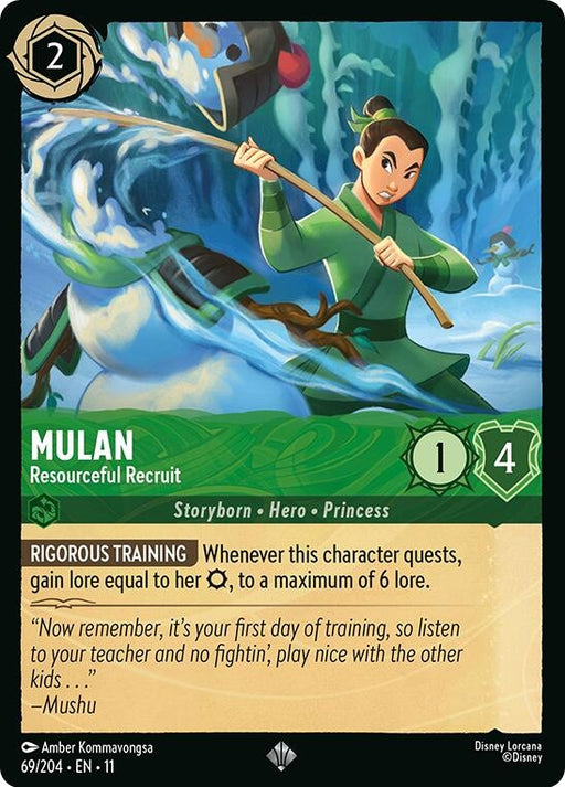 Image for Mulan - Resourceful Recruit (69/204) [Winterspell] - Disney Lorcana