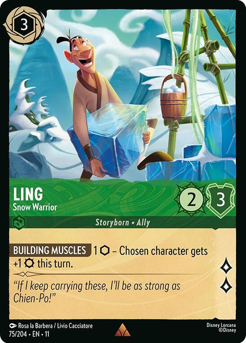 Image for Ling - Snow Warrior (75/204) [Winterspell] - Disney Lorcana