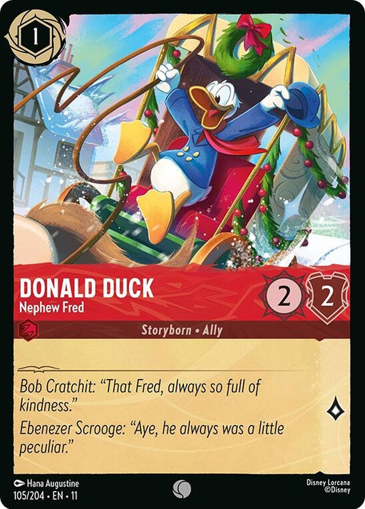 Image for Donald Duck - Nephew Fred (105/204) (Cold Foil) [Winterspell] - Disney Lorcana
