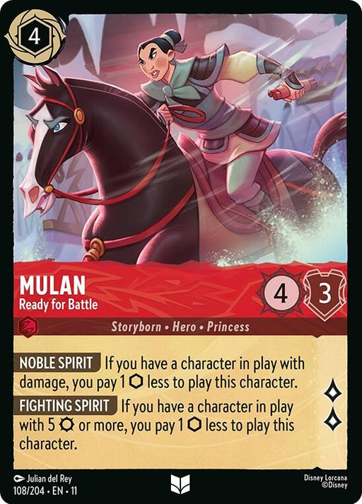 Image for Mulan - Ready for Battle (108/204) [Winterspell] - Disney Lorcana