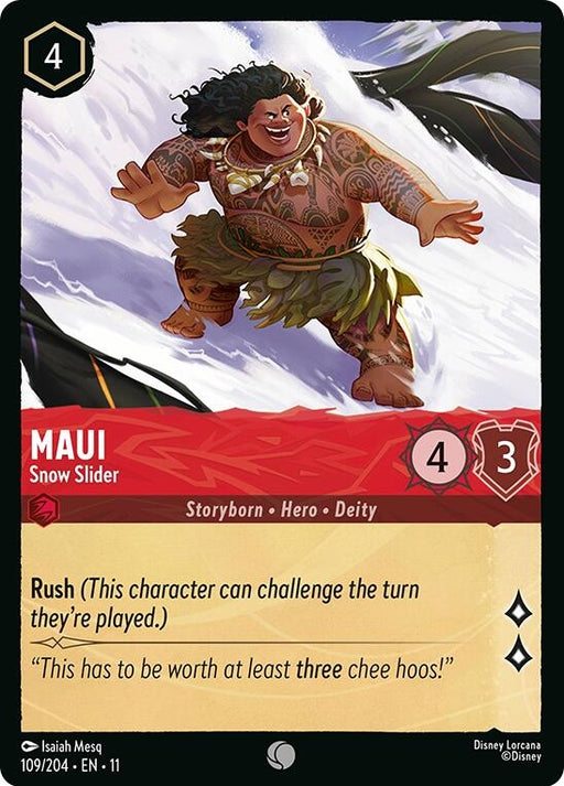Image for Maui - Snow Slider (109/204) [Winterspell] - Disney Lorcana