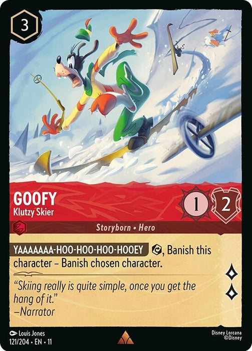 Image for Goofy - Klutzy Skier (121/204) [Winterspell] - Disney Lorcana