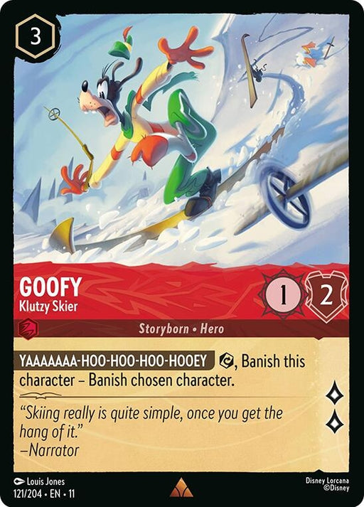 Image for Goofy - Klutzy Skier (121/204) [Winterspell] - Disney Lorcana