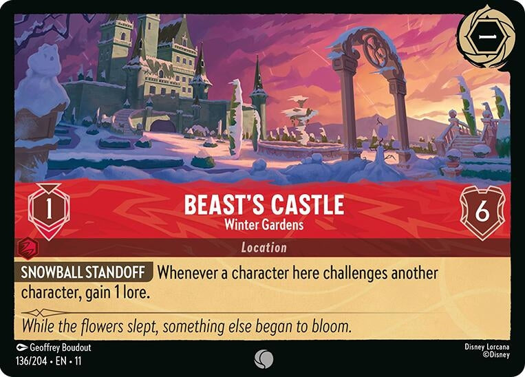 Image for Beast's Castle - Winter Gardens (136/204) [Winterspell] - Disney Lorcana