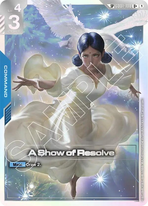 Image for A Show of Resolve (SP) (U+) (GD01-100) (Holofoil) [Steel Requiem] - Gundam Card Game
