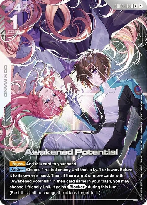 Image for Awakened Potential (R+) (GD03-118) (Holofoil) [Steel Requiem] - Gundam Card Game