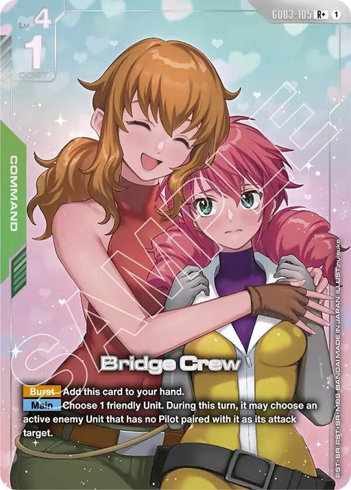 Image for Bridge Crew (R+) (GD03-105) (Holofoil) [Steel Requiem] - Gundam Card Game