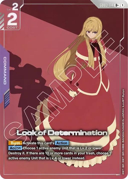 Image for Look of Determination (R+) (GD03-114) (Holofoil) [Steel Requiem] - Gundam Card Game