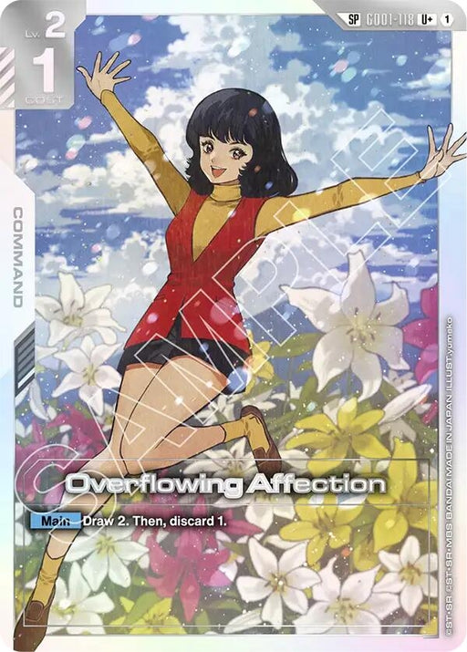 Image for Overflowing Affection (SP) (U+) (GD01-118) (Holofoil) [Steel Requiem] - Gundam Card Game