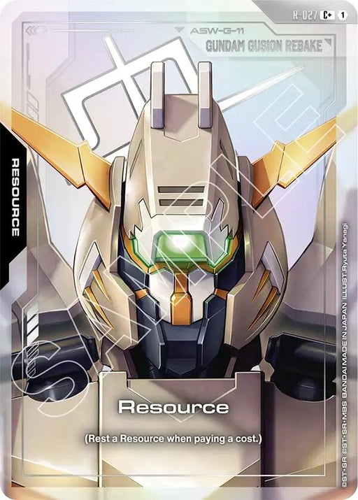 Image for Resource (R-027) (C+) (R-027) (Holofoil) [Steel Requiem] - Gundam Card Game