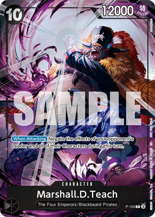 Marshall.D.Teach (Event Pack Vol. 8) (P-100) (Foil) [One Piece Promotion Cards]