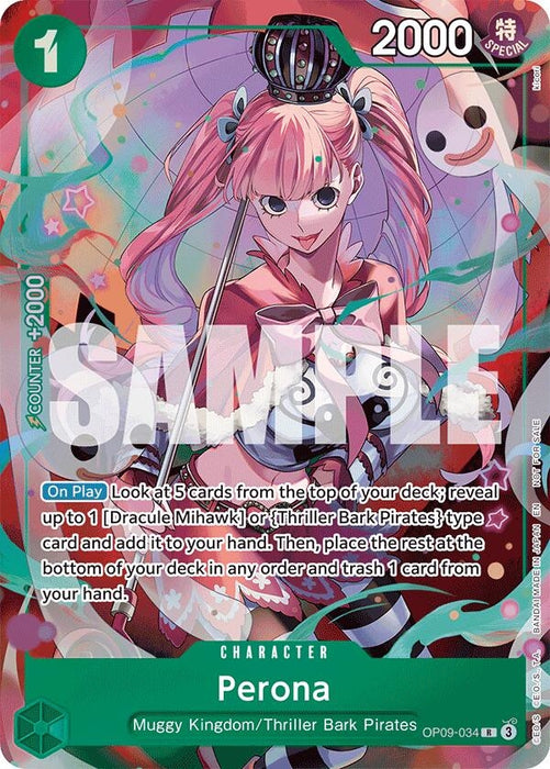 Perona - OP09-034 (OP09-034) (Foil) [Extra Booster: One Piece Heroines Edition]