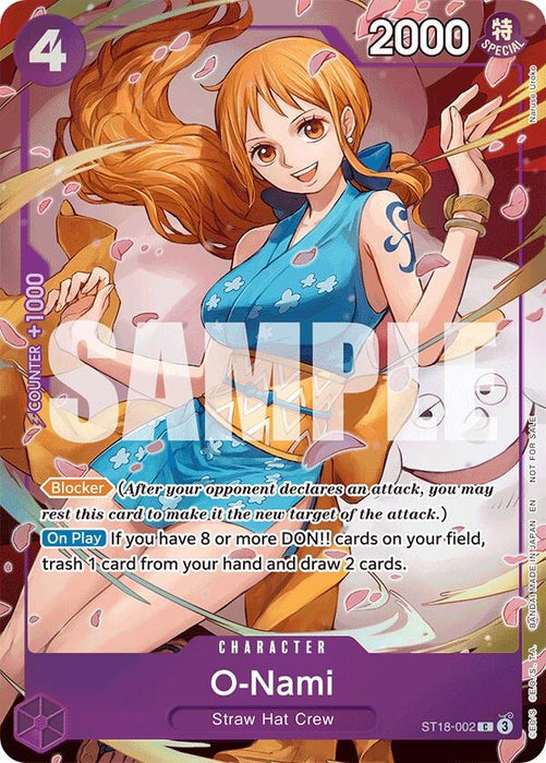 O-Nami - ST18-002 (ST18-002) (Foil) [Extra Booster: One Piece Heroines Edition]