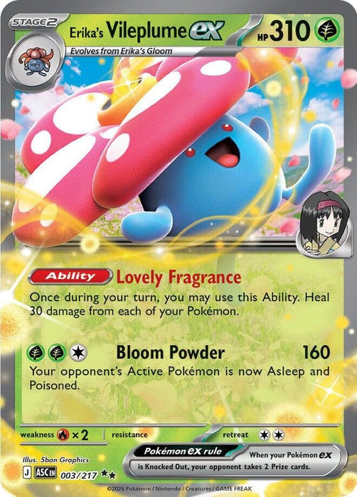 Image for Erika's Vileplume ex (003/217) (Holofoil) [ME: Ascended Heroes] - Pokemon
